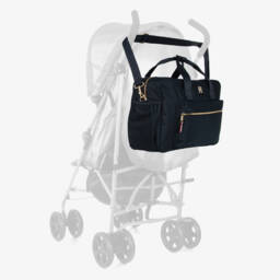 Tommy Hilfiger-Navy Blue TH Monogram Changing Bag (41cm) | Childrensalon