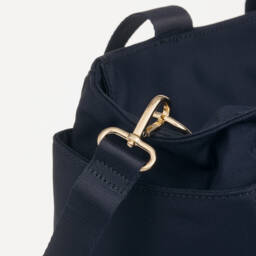 Tommy Hilfiger-Navy Blue Tote Changing Bag with TH Monogram (42cm) | Childrensalon