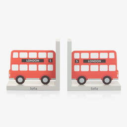 Treat Republic Sass & Belle-Personalised London Bus Bookends (30cm) | Childrensalon