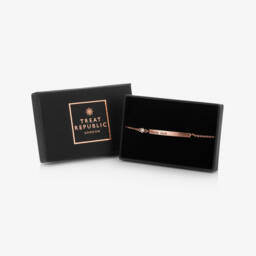 Treat Republic-سوار سواروفسكي مخصص لون وردي ذهبي (21 سم) | Childrensalon