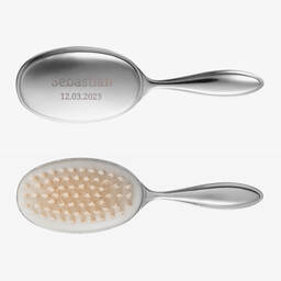 Treat Republic-Personalised Silver Hairbrush & Comb Keepsake  | Childrensalon