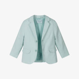 Tutto Piccolo-Boys Mint Green Linen & Cotton Shorts Suit | Childrensalon