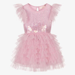 Tutu du Monde-Baby Girls Candy Pink Tulle Dress with Sequins | Childrensalon