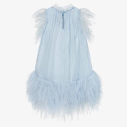 Tutu du Monde-Girls Blue Sequin Tulle Dress | Childrensalon