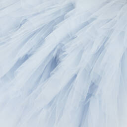 Tutu du Monde-Girls Blue Tulle Diamanté Bow Dress | Childrensalon