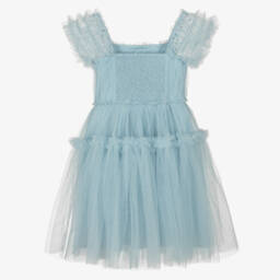Tutu du Monde-Girls Blue Tulle Ruffles Dress | Childrensalon