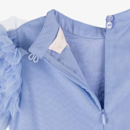 Tutu du Monde-Girls Lilac Purple Tulle Dress with Beaded Sequin Flowers | Childrensalon