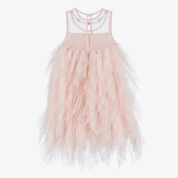 Tutu du Monde-فستان تول مزين بالكريستال لون زهري فاتح | Childrensalon