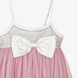 Tutu du Monde-Girls Pink & Ivory Tulle & Sequin Dress | Childrensalon