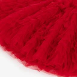Tutu du Monde-Girls Red Sequinned Tulle Tiered Dress | Childrensalon