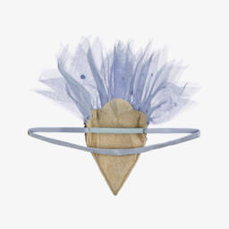 Tutu du Monde-Girls Tulle & Sequin Blue Bird Headband | Childrensalon