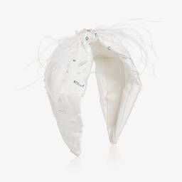 Girls White Swan Lake Hairband