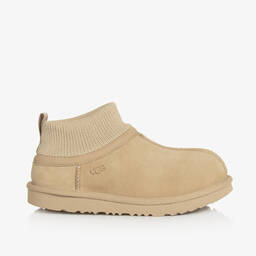 UGG-بوت كلاسيكي جلد شامواه لون بيج | Childrensalon
