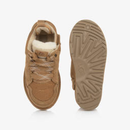 UGG-Brown Suede Lowmel Trainers | Childrensalon