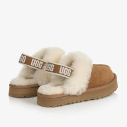 UGG-شبشب سلايد جلد شامواه للبنات | Childrensalon