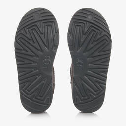 UGG-بوت Mini II جلد شامواه لون رمادي | Childrensalon