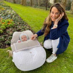 Uzturre-Beige Car Seat Baby Nest (75cm) | Childrensalon
