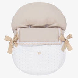 Uzturre-Beige Car Seat Baby Nest (75cm) | Childrensalon