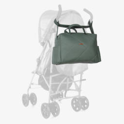 Uzturre-Green Faux Leather Changing Bag (36cm) | Childrensalon