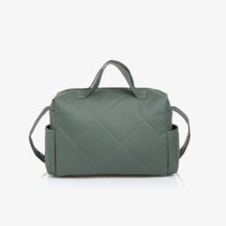 Uzturre-Green Faux Leather Changing Bag (36cm) | Childrensalon