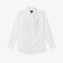 Varones One-Рубашка белая с длинными рукавами и запонками для мальчиков | Childrensalon