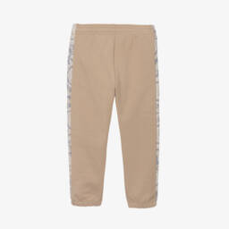 Versace-Boys Beige Cotton Barocco Joggers | Childrensalon