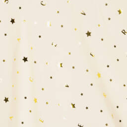 Versace-Girls Ivory & Gold Silk Stars Skirt | Childrensalon