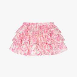 Юбка розово-кремовая из хлопка Underwater Barocco
