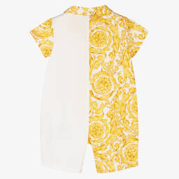 Versace-Gold Barocco Baby Shortie | Childrensalon