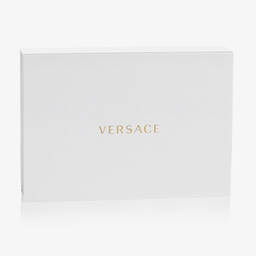 Versace-Gold Barocco Babygrow & Hat Set | Childrensalon
