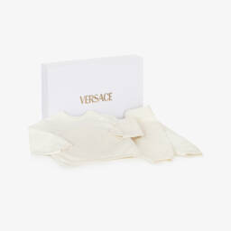 Versace-Ivory Cotton & Cashmere Trouser Set | Childrensalon