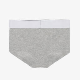 Versace-Junior Girls White & Grey Knickers (2 Pack) | Childrensalon