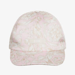Versace-Pink Barocco Cap | Childrensalon
