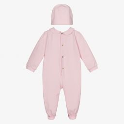 Versace-Pink Medusa Babysuit Gift Set | Childrensalon