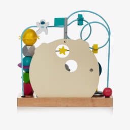 Vilac-Beige Wooden Space Counting Set (27cm) | Childrensalon