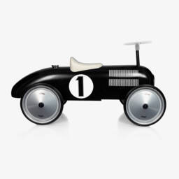 Vilac-Black Ride-On Vintage Car (76cm) | Childrensalon
