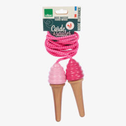 Vilac-Girls Pink Ice Cream Skipping Rope (226cm) | Childrensalon