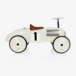 Vilac-Ivory Ride-On Vintage Car (76cm) | Childrensalon