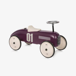 Vilac-Matte Plum Purple Ride-On Vintage Toy Car (71cm) | Childrensalon