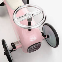 Vilac-Pink Ride-On Vintage Car (76cm) | Childrensalon