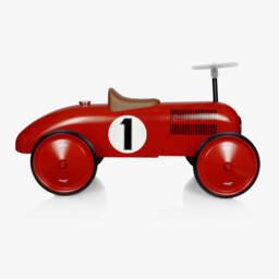 Vilac-Red Ride-On Vintage Car (76cm) | Childrensalon