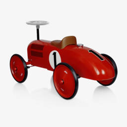 Vilac-Red Ride-On Vintage Car (76cm) | Childrensalon