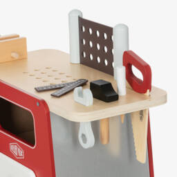 Vilac-Red Wooden Workbench Toy (73cm) | Childrensalon