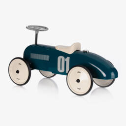 Vilac-Teal Blue Ride-On Vintage Car (76cm) | Childrensalon