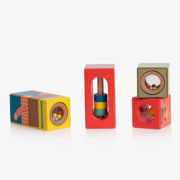 Vilac-Wooden Farm Musical Blocks (8cm) | Childrensalon