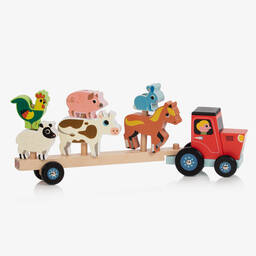 لعبة تركيب مزرعة خشب للأطفال (40 سم)