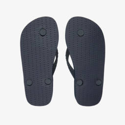 Vilebrequin-Boys Navy Blue Flip Flops with Turtle Print | Childrensalon