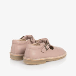 Young Soles-Girls Pale Pink Leather T-Bar Shoes | Childrensalon