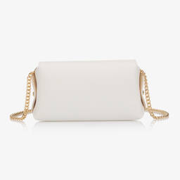 Zaccone-Белая кожаная сумка для девочек (18см) | Childrensalon