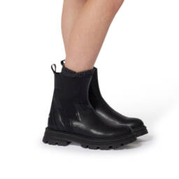 Zadig&Voltaire-Ботинки Челси черные кожаные для девочек | Childrensalon